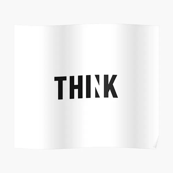 

Плакат Think, Современная комната, винтажная картина, забавное домашнее искусство, Настенная роспись, Декор, картина без рамки