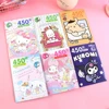 450Pcs Sanrio Sticker Book Cartoon Kawaii Kuromi Hello Kitty Melody Goka Card Stickers Hand Account Decoration For Girls Gift 2
