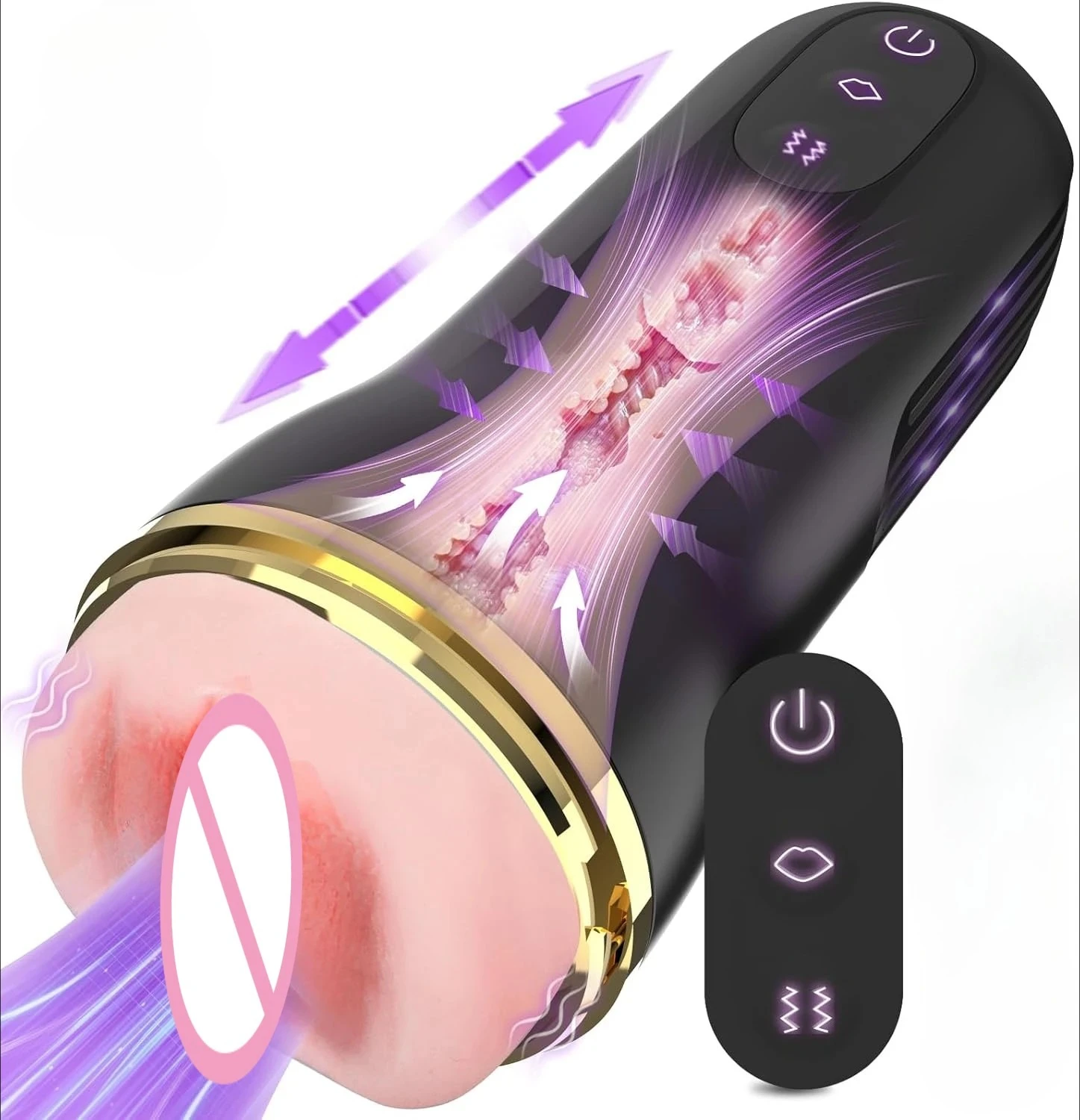 Pocket Pussy Sex Toys For Men - Adult Toys Male Masturbator Sex Doll With 3D Realistic Textured Tight & Real Mouth For Penis Stimulation, Male Blowjob Stroker Toys Adult Sex Toy For - View #6