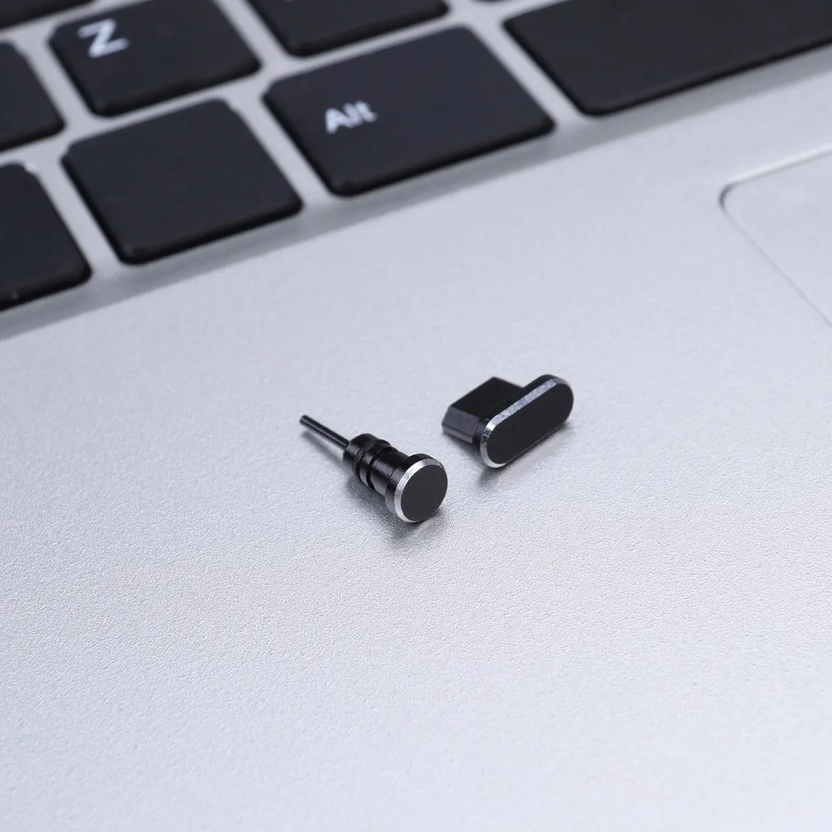 2개입 3.5mm 헤드폰 잭 플러그 마이크로 USB 포트 먼지 방지 플러그 세트 ..