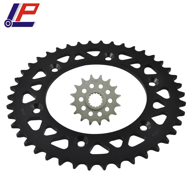 

Передняя Задняя звездочка для мотоцикла LP CNC 16T/42T для 701 Supermoto 16-20 690 SMC 08-11 690 SMC R 12-21