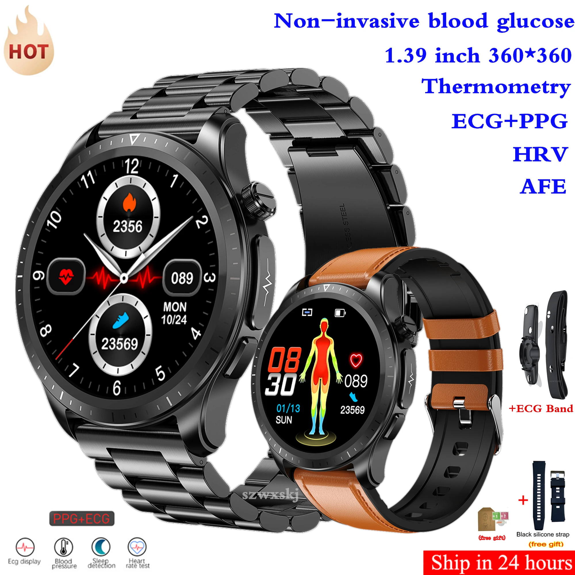 Original E420 Smartwatch ECG PPG AFE HRV Blood Sugar Blood Pressure