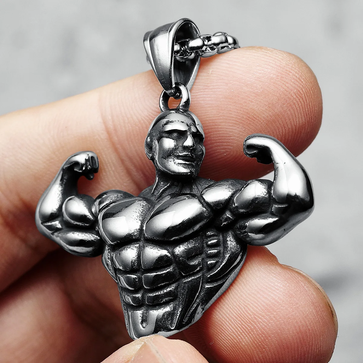 MUSCLEDOG STAINLESS STEEL PENDANT main image 1