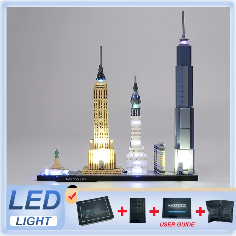 

Товар для рукоделия, стиль LEGO 21028, Архитектура: Нью-Йорк (только фото, без блоков)