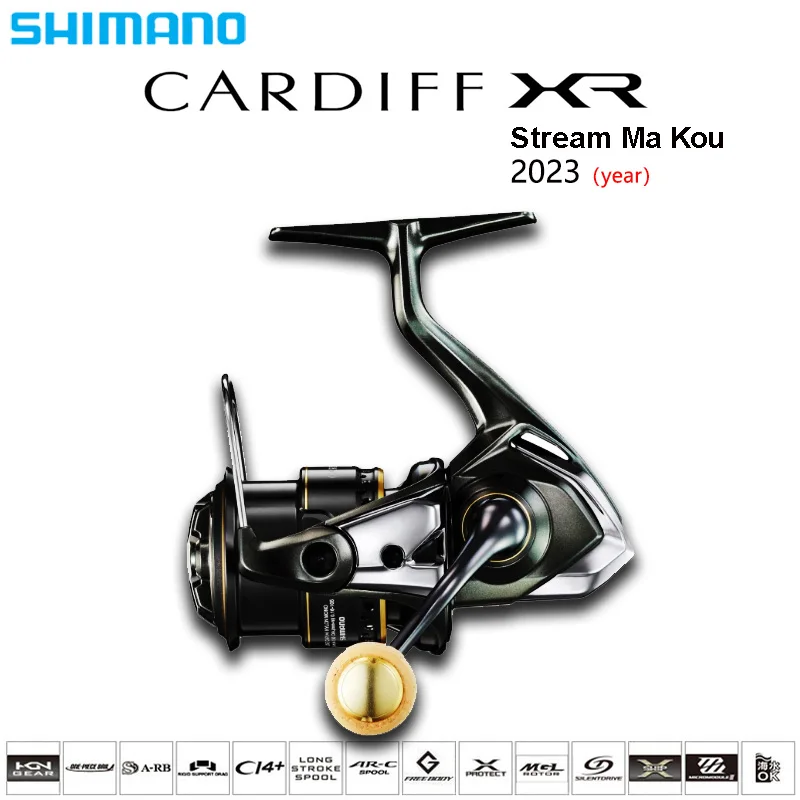 

Новинка 2023, спиннинговая катушка Shimano CARDIFF XR C2000S C2000SHG с левой и правой ручкой, Рыболовная катушка Kou Gan
