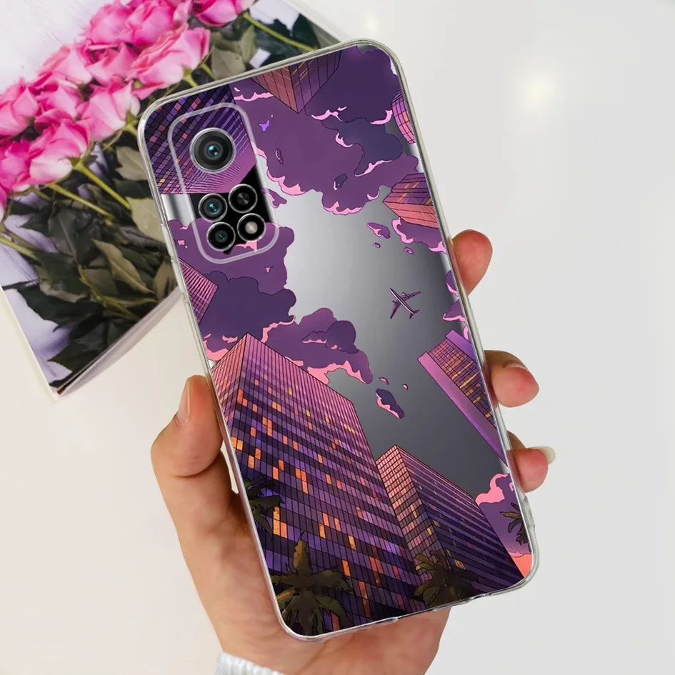 Fashion Marble Transparent Silicone Phone Case with Soft Bumper