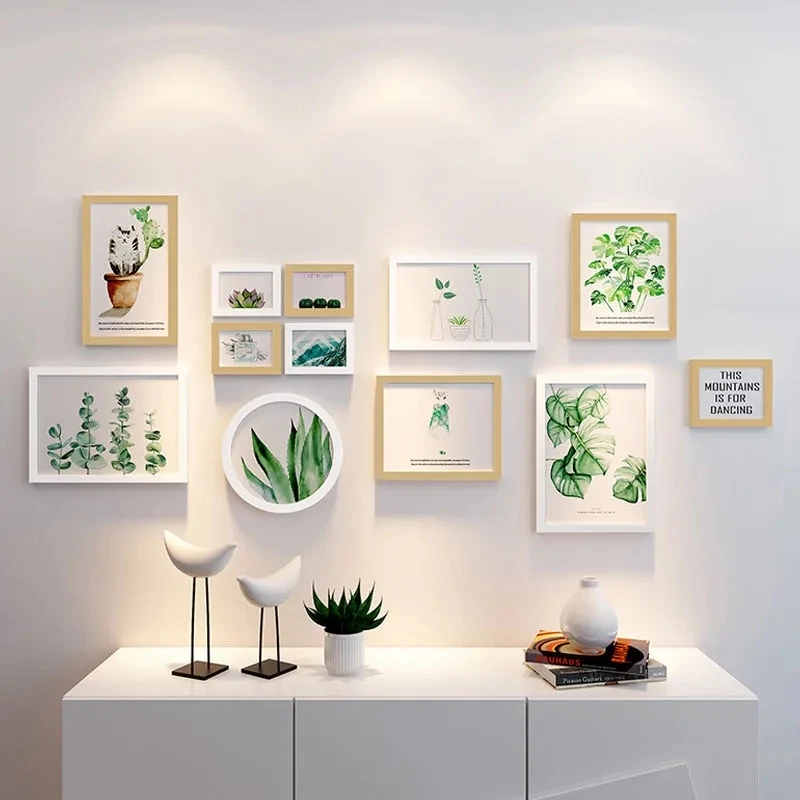 

Restaurant Coffee Shop Wall Painting Home Porch Sofa Background Wall Decorative Hanging Paintings Combination Picture Frame