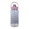 2L Portable Water Bottle Large Capacity Plastic Straw Water Cup Beverage Bottle,Outdoor Portable Sports Water Cup 6
