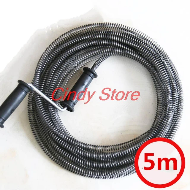 Meterk Cable Auger Plumber'S Snake Flexible Steel Cable With Spool Hand  Crank Shower Sink Toilet Drain Clog Plumbing Snake Cleaner 