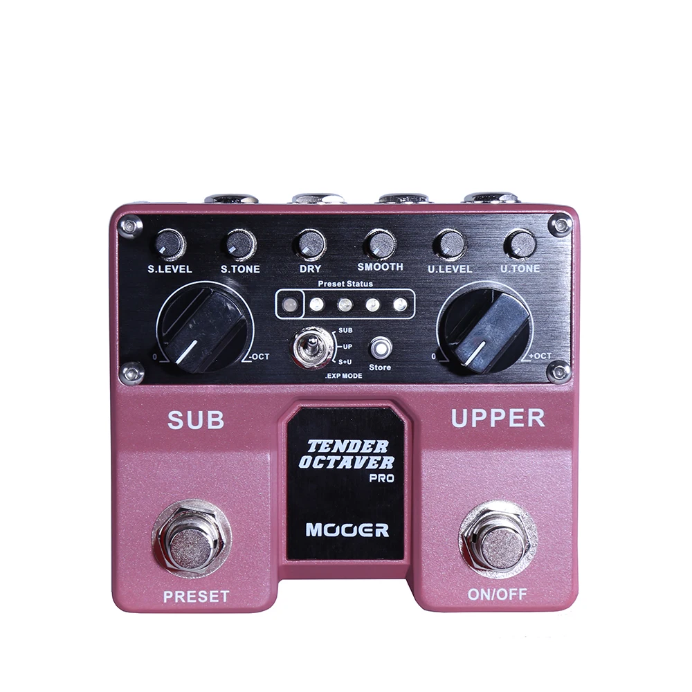 

MOOER Tender Octaver Pro Octave Electric Guitar Effect Pedal Sub & Upper Octaves 4 User Presets Dual Footswitches Guitar Pedal