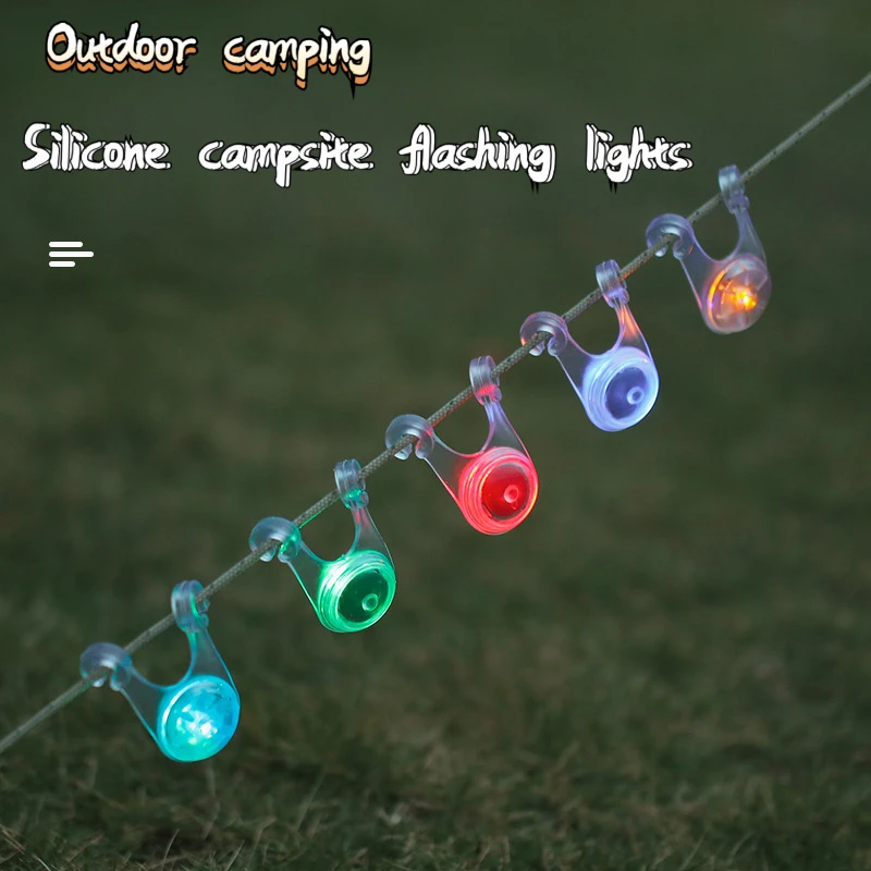 Waterproof LED Camping String Lights – 10pcs Tent Rope Hanging Lamps 3