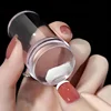 Nail Stamper Jelly Silicone Printing Nail Polish Stamping French Tip Nail Stamp Template with Scraper Manicure Stencil Tools Set 3