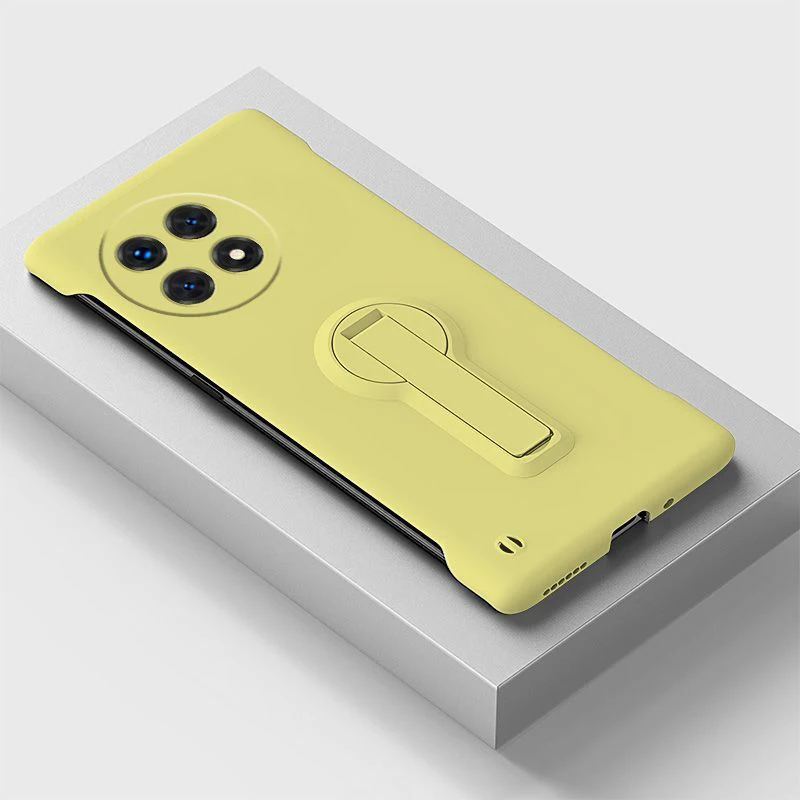 Sleek Frameless Phone Case with Holder - PC Thin Protector Cover