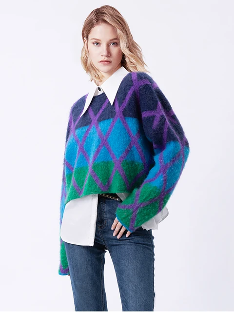 Mohair Sweater with round neck