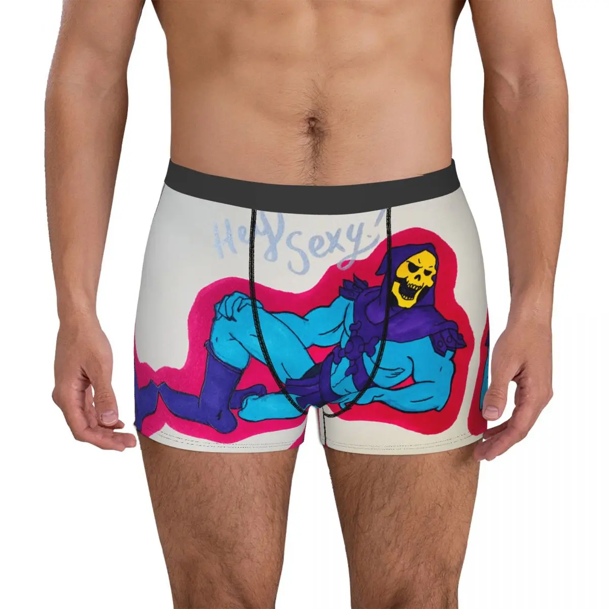 Slip Boxer Da Uomo Sexy Skeletor Masters Of The Meownifverse 16 Underclothing Four Seasons Wearable Vintage Funny Novità