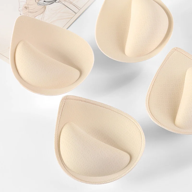 Bra Pads Inserts 3D Thicken Push Up Bra Pads Inserts Women Underwear Breast Lift Breathable Sponge Padded Bra Pad Lining Swimsuit Insert Bra Insert Pads