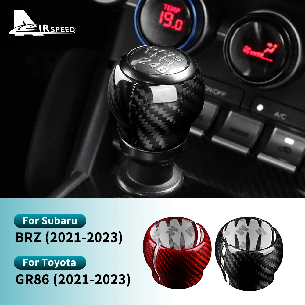 

Наклейка из настоящего твердого углеродного волокна для Subaru BRZ, Toyota GR86 2021 2022 2023 2024, чехол переключения передач LHD RHD, аксессуары для внутренней отделки