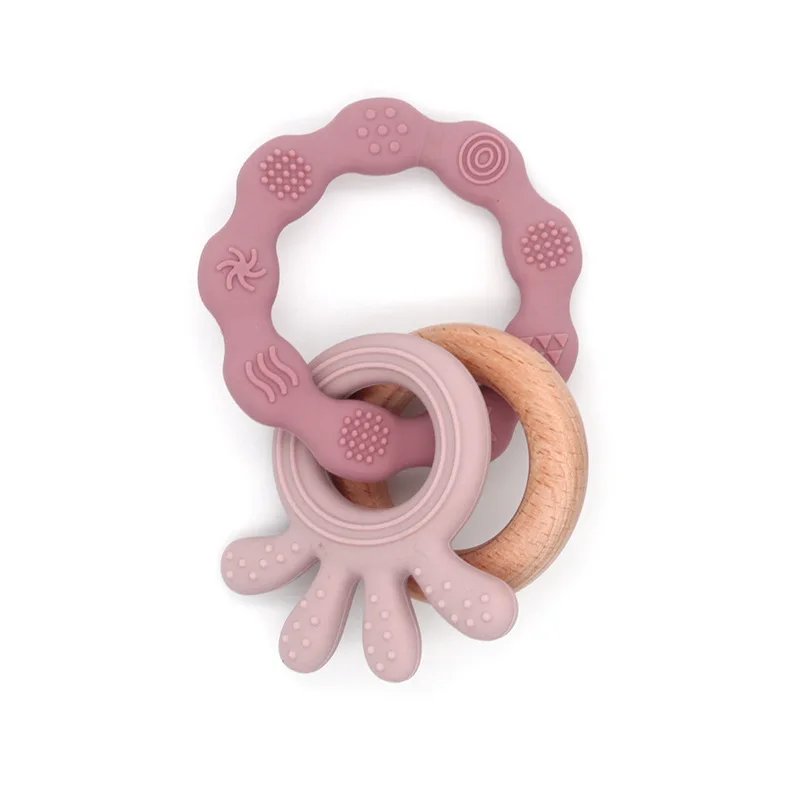 TYRY.HU Bebek Küçük Tavşan Ahşap Çıngırak Ahşap Diş Kaşıyıcı Mobil Pram Beşik Yüzük DIY Tığ Çıngırak Emzik Bilezik Diş Kaşıyıcınız BPA Ücretsiz