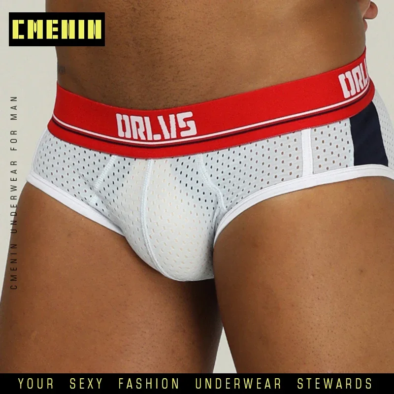 Men Underwear Sexy Male Panties Briefs Cotton Gay Breathable Jockstrap U Pouch Biniki Underpants Hombre Cuecas OR192