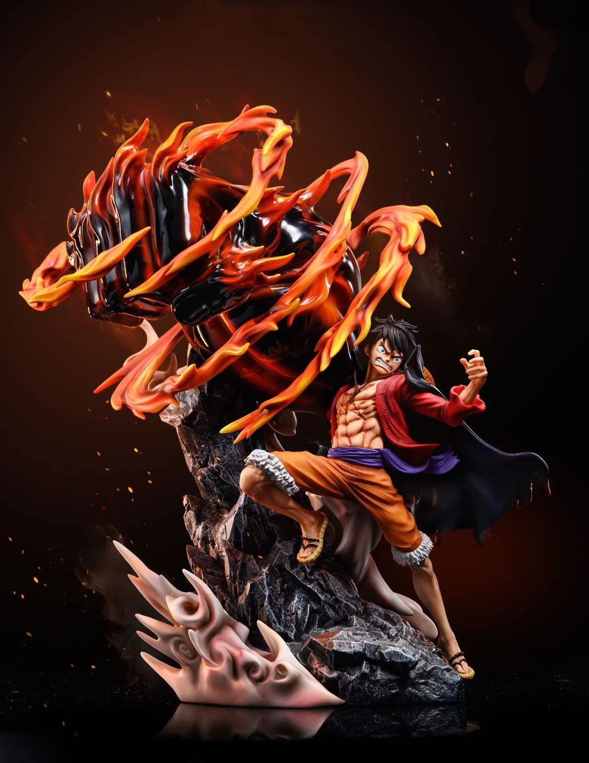 thumbnail image 1 of Figura de acción de anime de One Piece Nightmare Monkey D. Luffy de 1/8 y 30 cm de GK Th Studio, edición limitada, kit de garaje, estatua, juguetes, regalo, 1 of 5