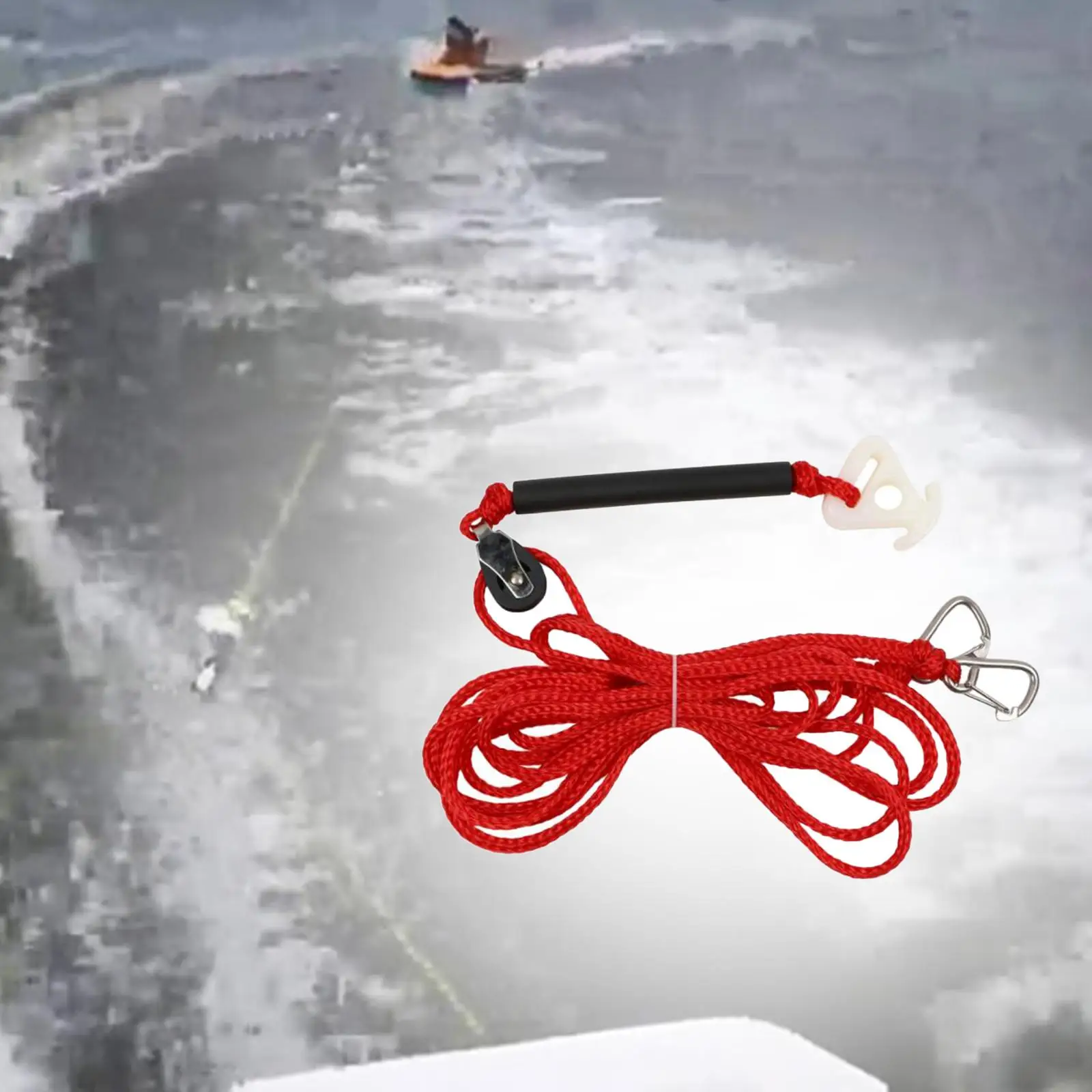 Tow Harness Watersports Rope Hook 12ft Connector & Pulley for