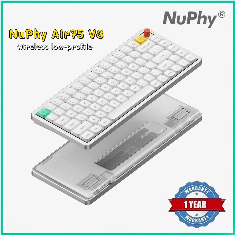 NuPhy Air75 V3 - Nova White / Blush Nano