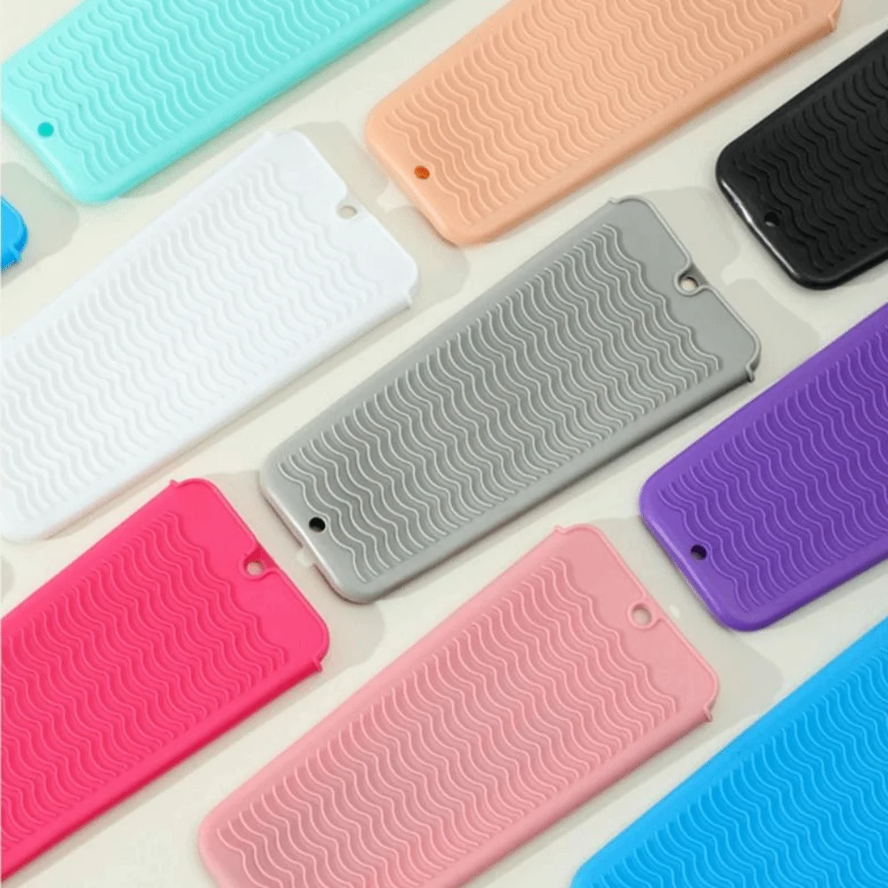 Anti-Slip Curling Iron Insulation Mat Anti-Heat High Temperature Resistance Silicone Heat Resistant Mat Multifunctional
