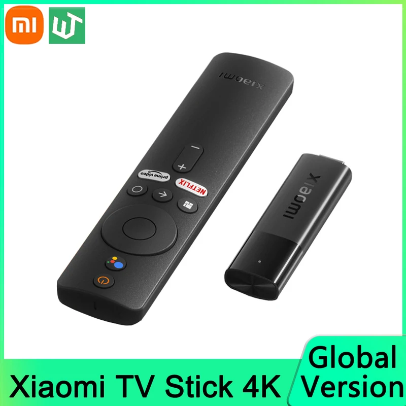 Global Version Xiaomi Mi TV Stick 4K Android TV 11 HDR Quad Core 2GB+8GB  Bluetooth 5.0 Wifi Meida Google Assistant TV Player