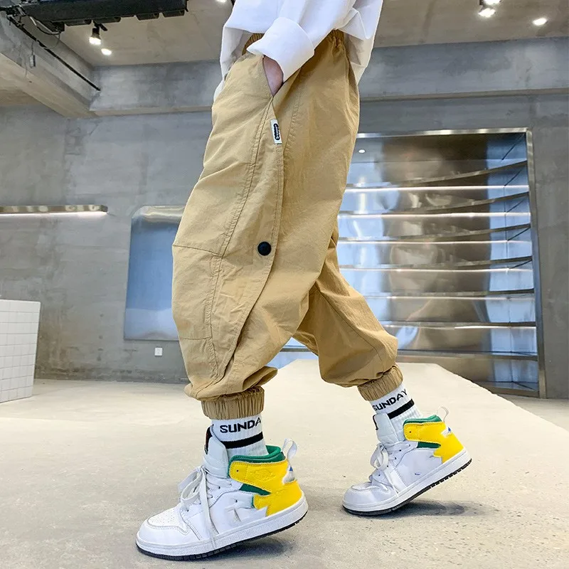 

Teens Boys Girls Sports Pants Big Boy Spring Summer Thin PantsSweats Kids Children Casual Trousers For Kids Clothes 14 years