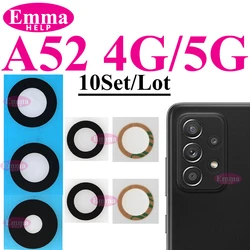Premium Back Rear Camera Glass Lens Replacement with Adhesive - 10 Pack (10x A42 white)