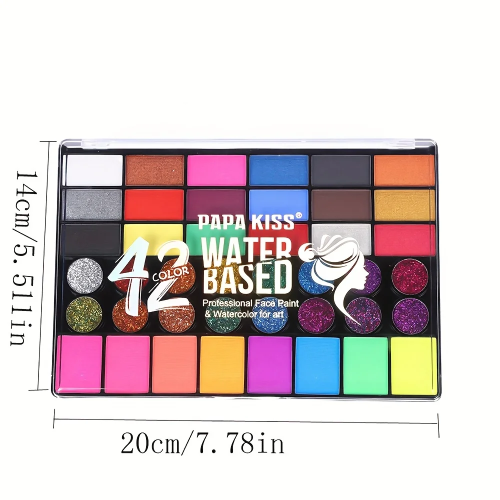 Water-soluble Body Paint Face Paint Set 42 colors Stage Makeup Multi-color Painting Creative Painting Festival Oil Painting Set Professional