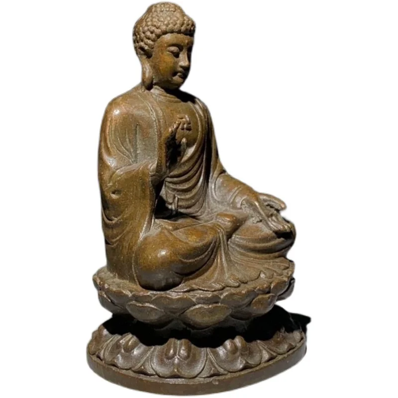 

Antiques, old goods, old objects collected from rural areas, collection of old Buddha statues of Sakyamuni in Tibetan Buddhism.