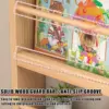 behind door bookshelf,Toddler Bookshelf,Storage Cabinets,Organizer for Toys and Books,Storage rack with perforated board,for 5