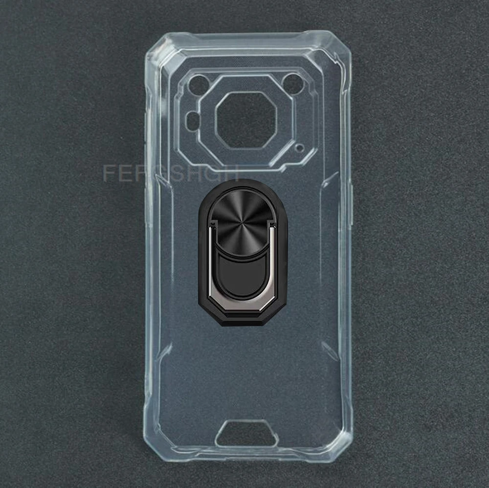 Enhanced Phone Cover with Back Ring Holder - TPU Soft Silicone
