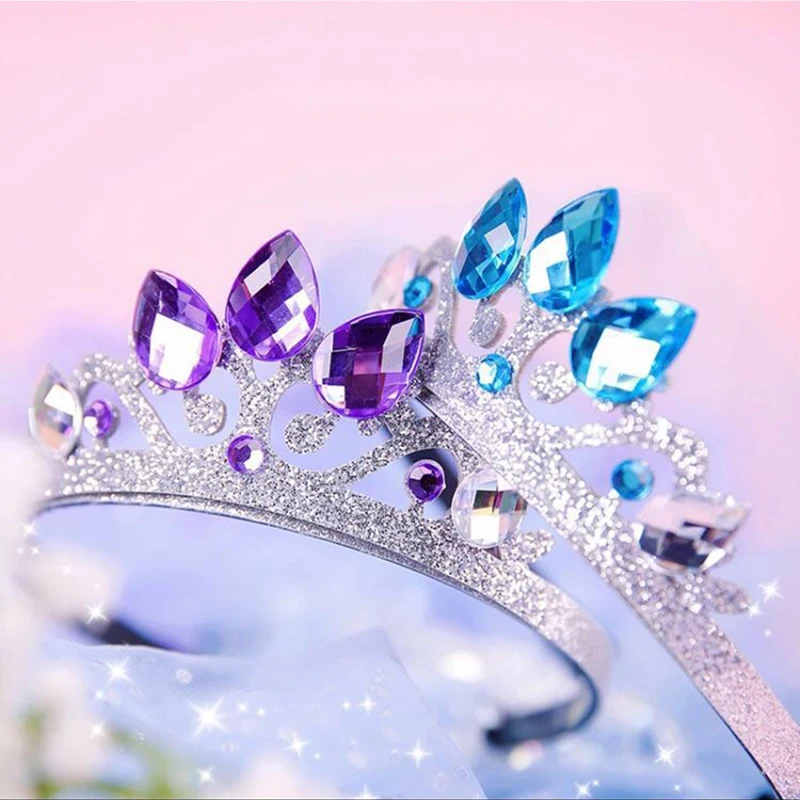 ZANLLOY Princess Crown Role-playing Baby Girl Toys Children Snowflake Crown Headband Gift Baby Hair Accessories