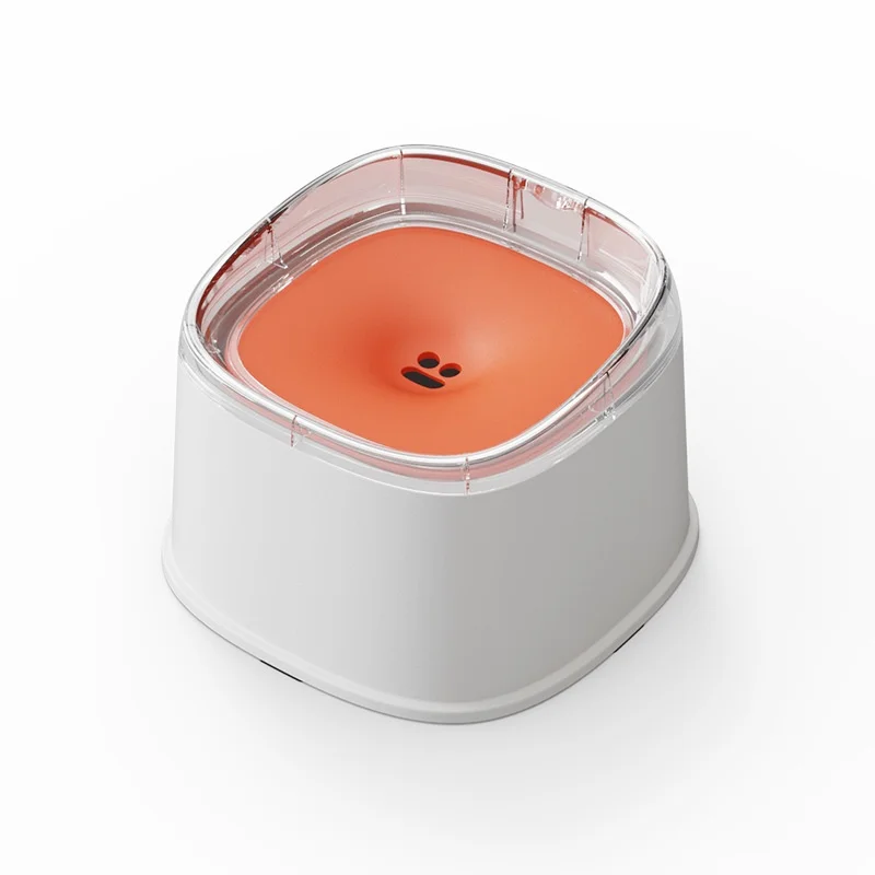 2,2 l großer Haustier-Wasserspender, Hundetrinknapf mit schwimmendem, auslaufsicherem Design, langsames Füttern, nicht benetzender Mund für Katzen