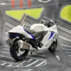 1/9 Suzuki Hayabusa GSX-1300R Toy Motorcycle Racing Model Diecast Miniature Large Size Lightable Collection Gift Boy Children 6