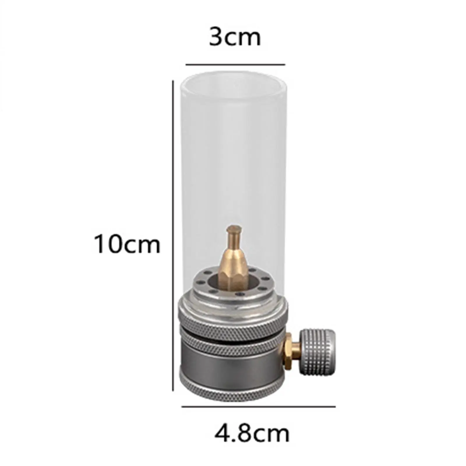 Lampe À Gaz Piezo Coque Inox Lanterne Camping Pour Cartouche Gaz 190g Camper Gaz à Prix