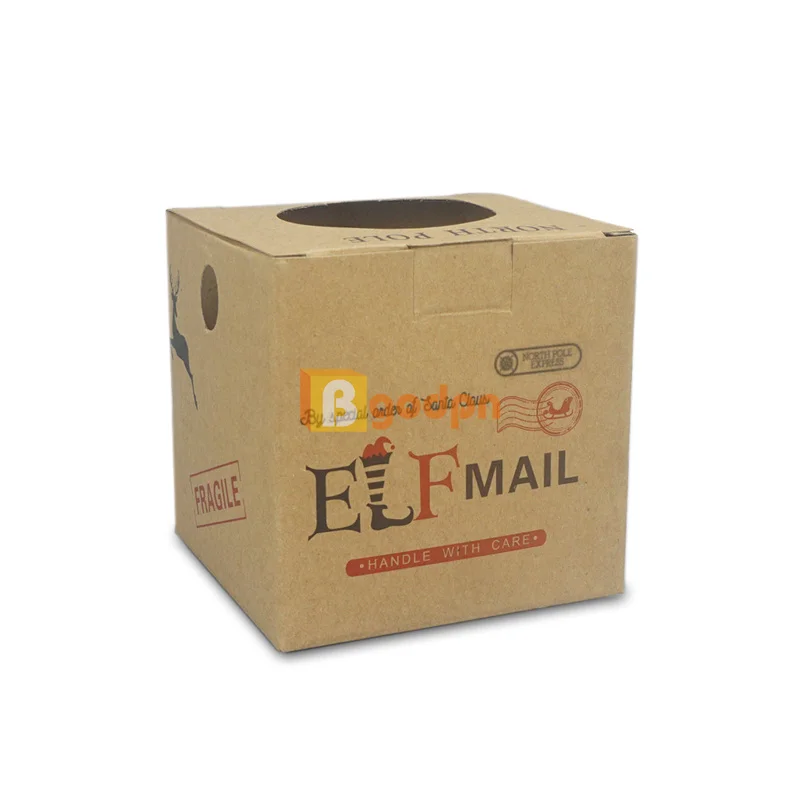 Elf Delivery Box Christmas Elf Doll Arrival Box Shipping Props Dollhouse Accessory For Kid Gift christmas countdown calendar christmas advent calendar fishing advent calendar rock advent calendar