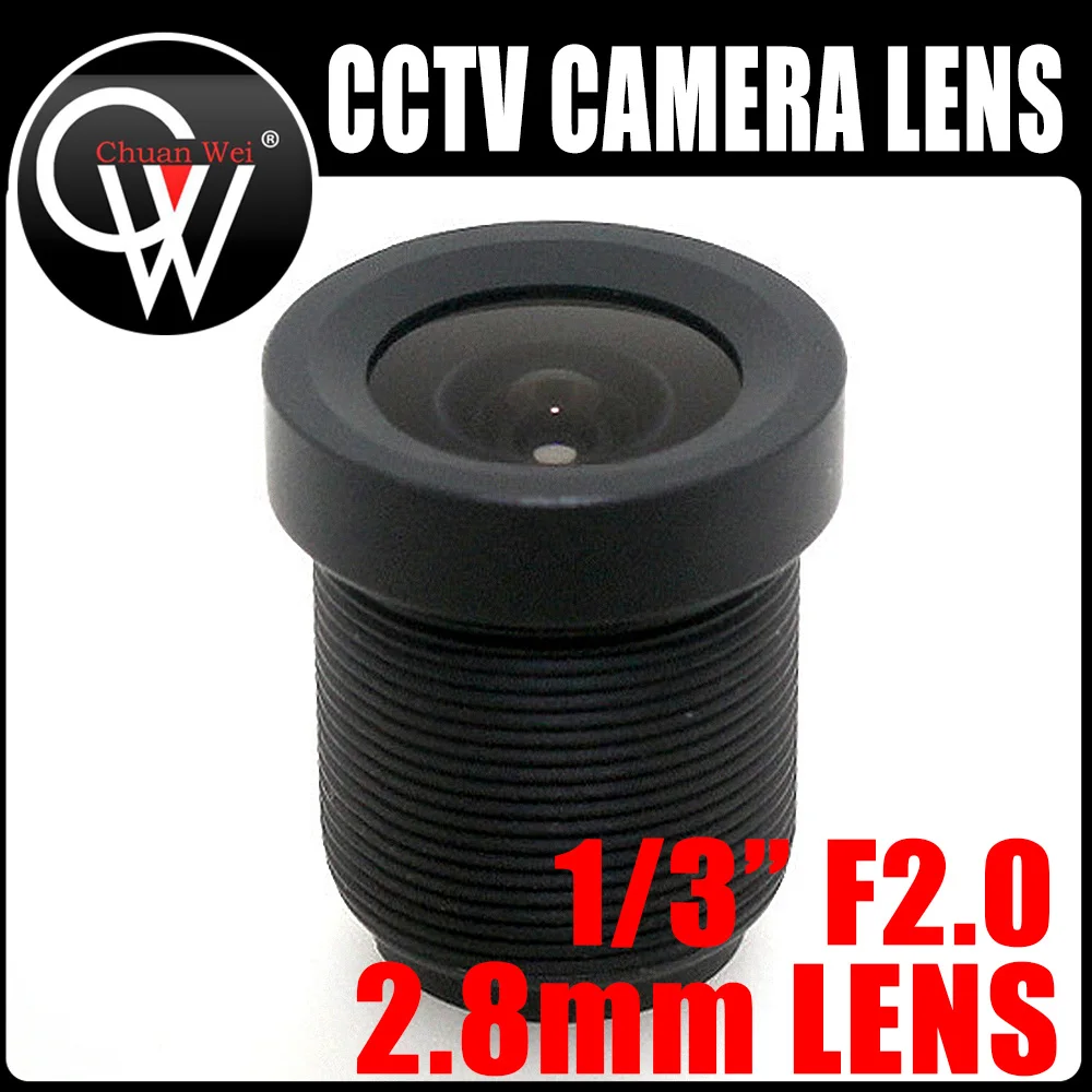 

10PCS/LOT 2.8mm lens 1/3" F2.0 115 Degrees M12 Board Lens For CCTV CCD/CMOS Security Camera Free Shipping