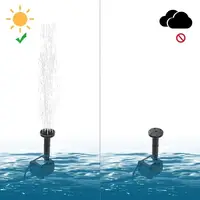 Mini pompe de fontaine solaire, kit de panneau d'alimentation, pompe à eau pour piscine de jardin, fontaine d'eau, bain d'oiseaux intérieur et extérieur, 1.4W 4