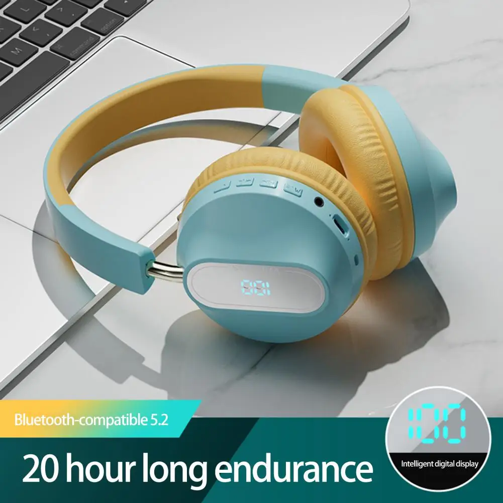 

Headphone Bluetooth HIFI Wireless Stereo Over Ear Earphone Handsfree Gaming Headset Head Phone Earbuds For IPhone Laptop