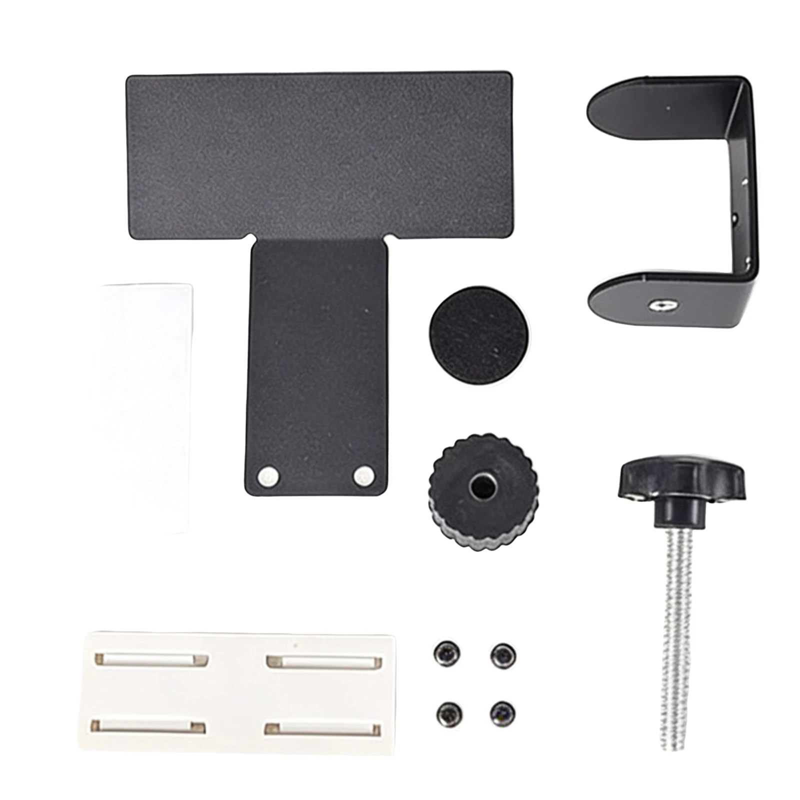 책상 아래 전원 스트립 홀더, 드릴 없이 설치하는 케이블 정리 트레이, 미끄럼 방지 전원 스트립 마운팅 브래킷 (가정 및 사무실용)