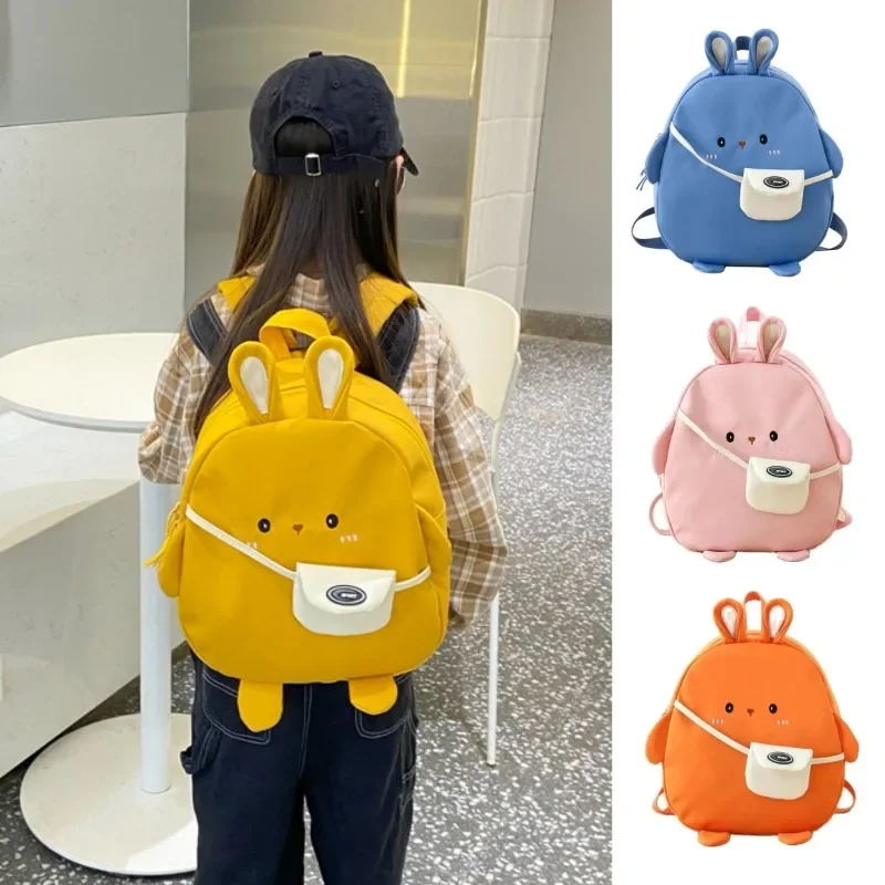 

Kids Backpack New Cartoon Rabbit Backpack Nylon Kindergarten School Bag Ultra-Light Girls School Bag Kids' Travel Rucksack