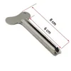 1-12PCS Bathroom Metal Toothpaste Squeezer Stainless Steel Tube Squeezer Universal Key Roller for Tube Cream Paint Squeezer Tool 6