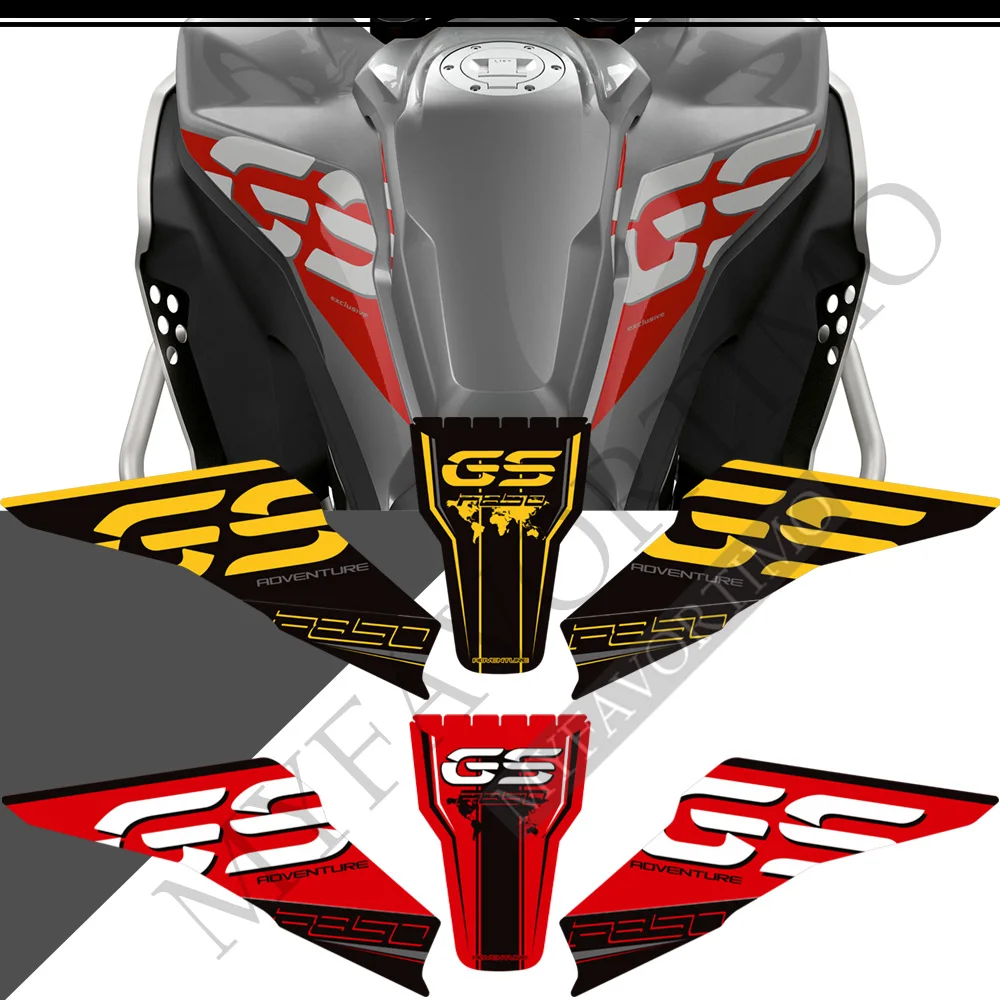 Motorcycle For BMW F850GS F850 GS 850 GSA Gas Knee Decal  Adventure Stickers Tank Pad Protector Kit 2019 2020 2021 2022 motorcycle tank pad protector sticker case for bmw f850gs adventure 40 year decals 2019 2021