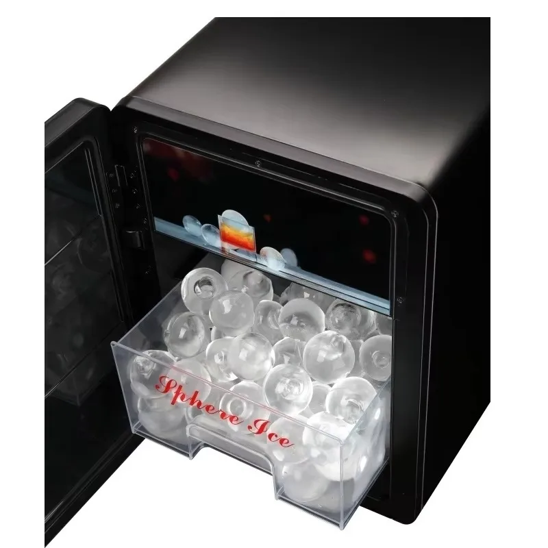 Counter Top Home Sphere Ice Machine Crystal Ice Ball 4Pcs Per Cycle 160Pcs and 10Kgs Per Day for Cocktails Drinks Whiskey 6