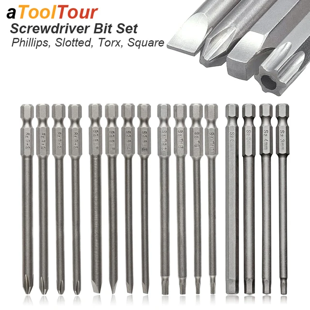 Punte Per Avvitatore PH2 PUNTE CACCIAVITE Elettrico A Percussione Testa Trapano Gambo Esagono Set Di EUR 8,94 Torx T8 - Foto 12