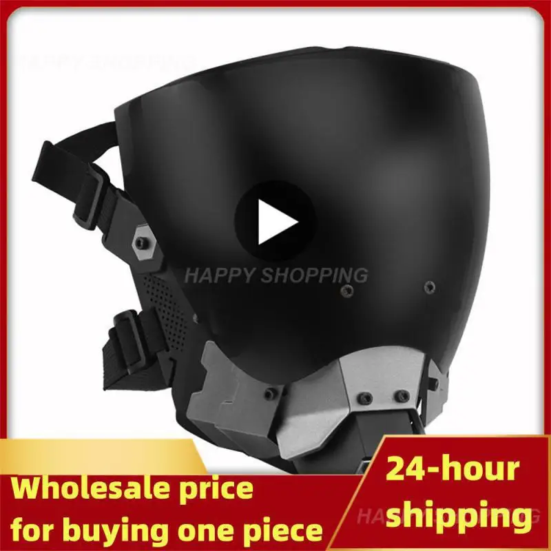 

Дышащая маска черная Модная уникальная инновационная стильная маска научная фантастика Механическая ролевая маска товары для дома