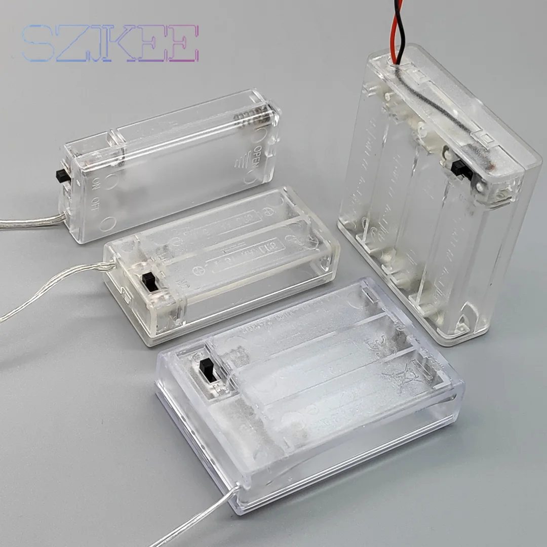 AA Battery Box AA Battery Case With Switch 2/3 Slot AA Battery Holder